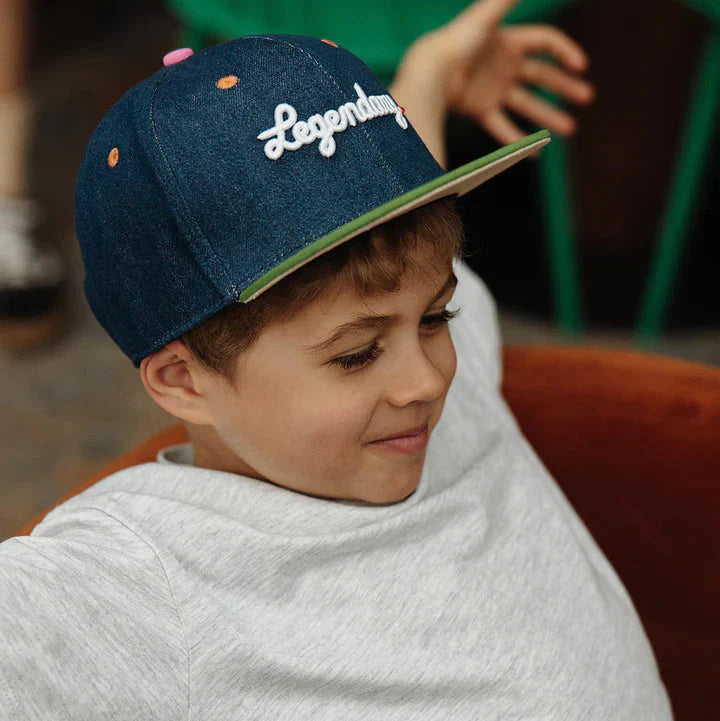 jeans pet hello hossy jongenspet donkerblauw legendary