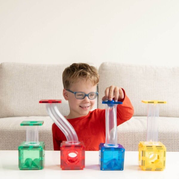 Magnetische Bouwblokken • Knikkerbaan • 100 Stuks