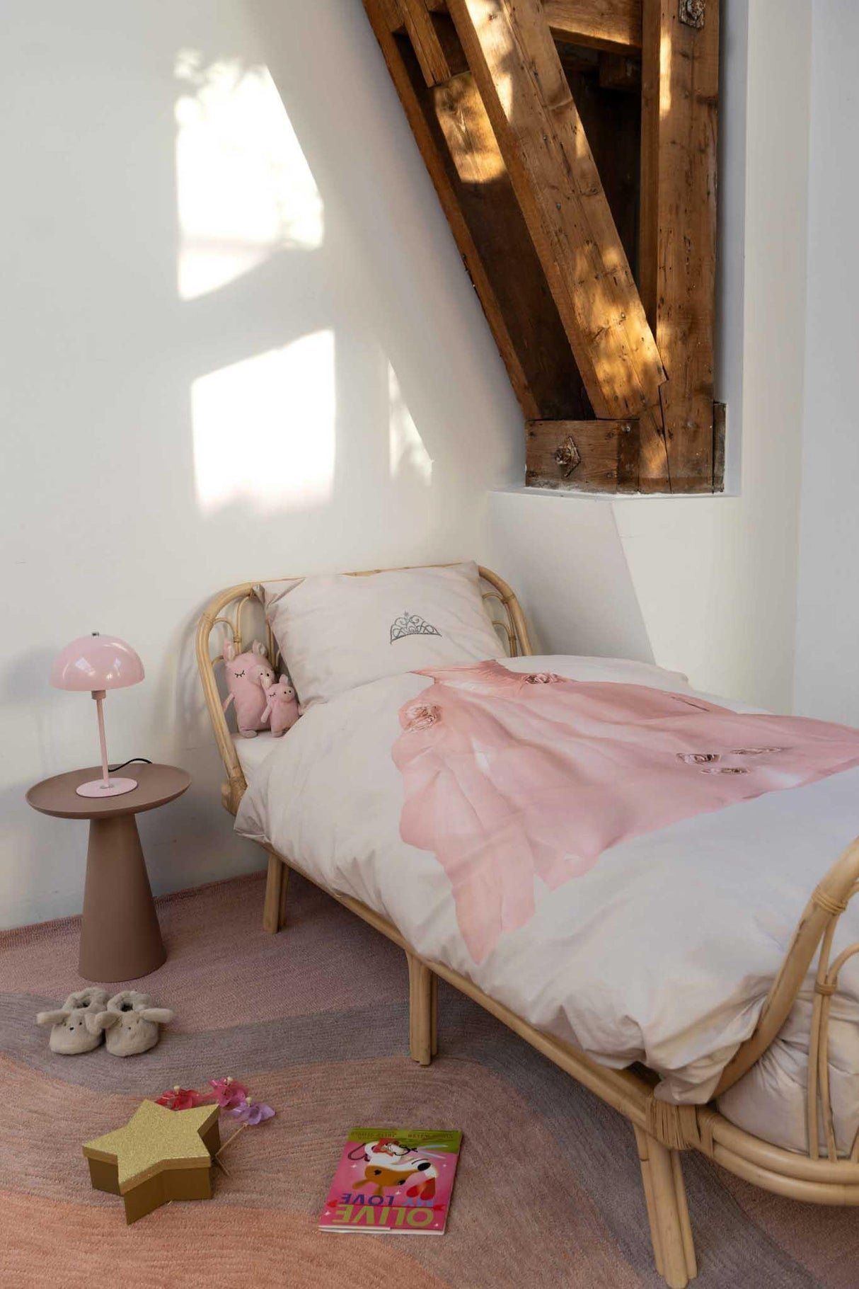 Princess Beige dekbedovertrek snurk amsterdam meisjeskamer dekbed roze