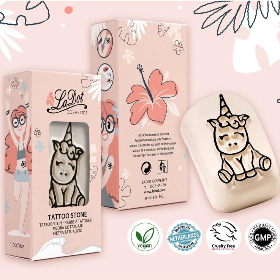 tattoo steen la dot cosmetics eenhoorn unicorn