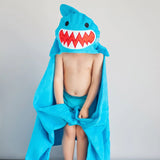 Zoocchini Kids Badcape - Sherman The Shark - Helloboy blauw