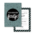 Uitnodiging Verjaardagsfeest • Doodles (8 stuks) - Helloboy