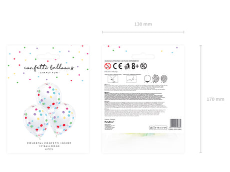 Ballon • Confetti (6 stuks) - Helloboy