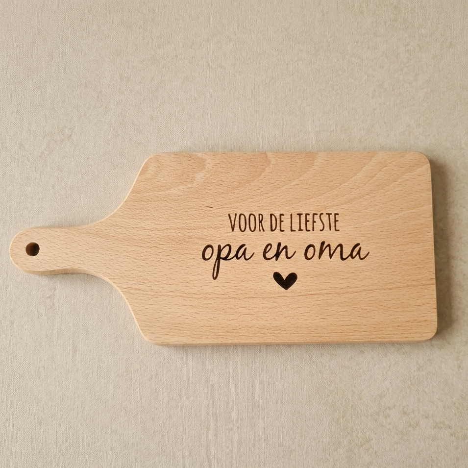 broodplank hout voor de liefste opa en oma