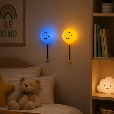 mob bubbly light blue blauw kinderkamerverlichting tienerkamerverliichting smiley kinderlamp tienerlamp