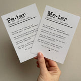 A6 Ansichtkaart • Peter