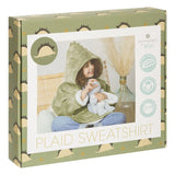 Dino Hoodie Plaid Helloboy groen green 