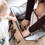 Mommy Bag ® Verzorgingstas • Raffia Look