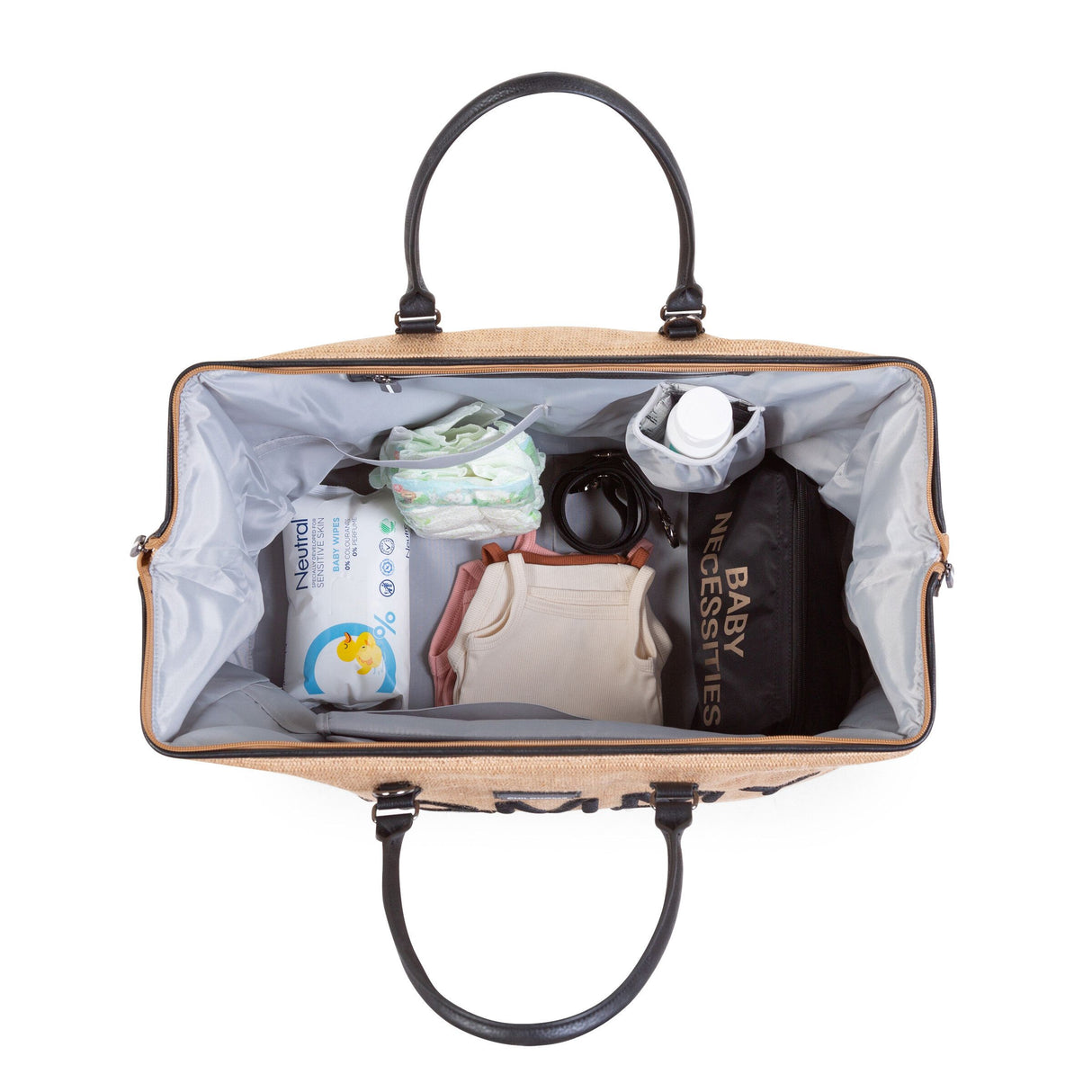 Mommy Bag ® Verzorgingstas • Raffia Look