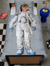 dekbedovertrek astronaut dekbed snurk amsterdam grey grijs ruimte space ruimtepak spacepak