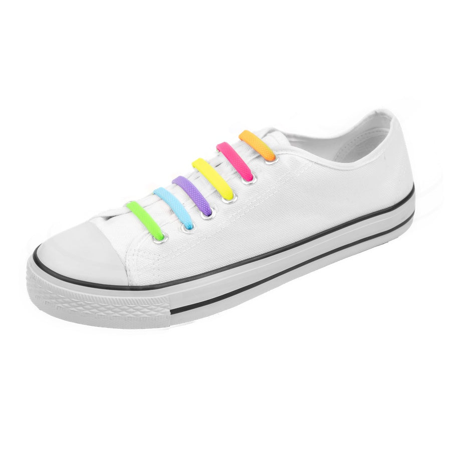 Elastische Veters • Veters Zonder Strikken • Regenboog