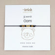 armband jij wordt oom morse code