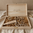 xl houten kistje coming soon zwangerschapstest en speen