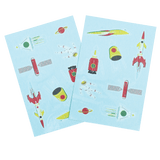 Ruimte Tattoos • 16 Stuks - Helloboy